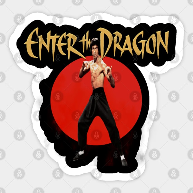 enter the dragon film 2 Sticker by Deconstructing Comics